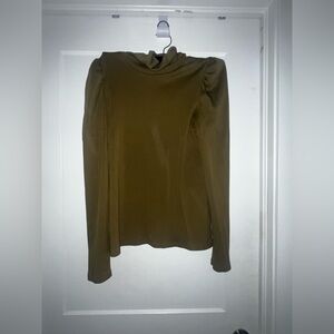 EUC Veronica Beard Fresno Roll-Neck high neck  olive